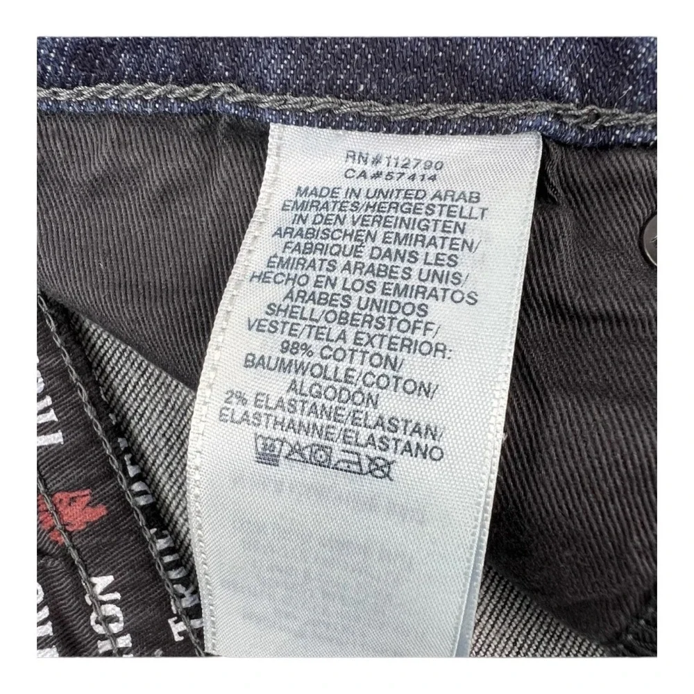 NWT True Religion/Man U Rocco Relaxed Skinny Blue Indigo Jeans Mens Size‎ 44X32